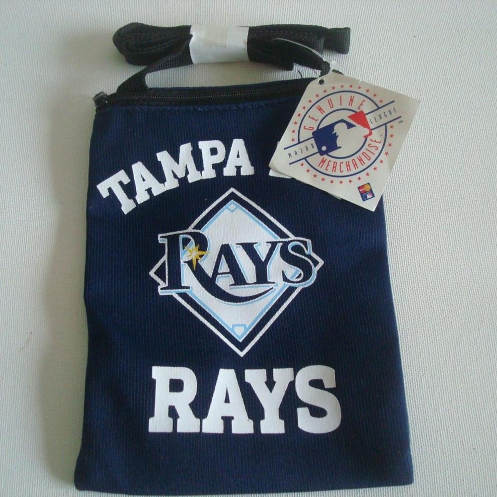 TAMPA BAY RAYS BAG PURSE 5X7 ZIPPER M1